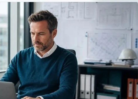 Facility Manager an seinem digitalen Arbeitsplatz